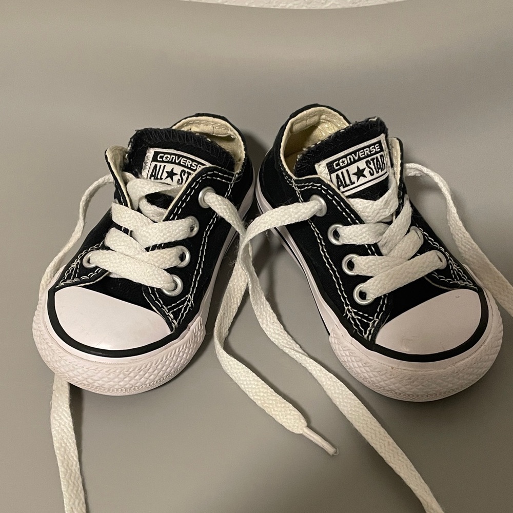 Converse Kids Black and White Sneakers